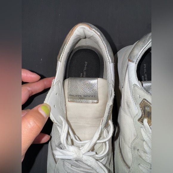 Philippe Model Tropez Haute Suede Beige Women’s Sneakers - Picture 4 of 9
